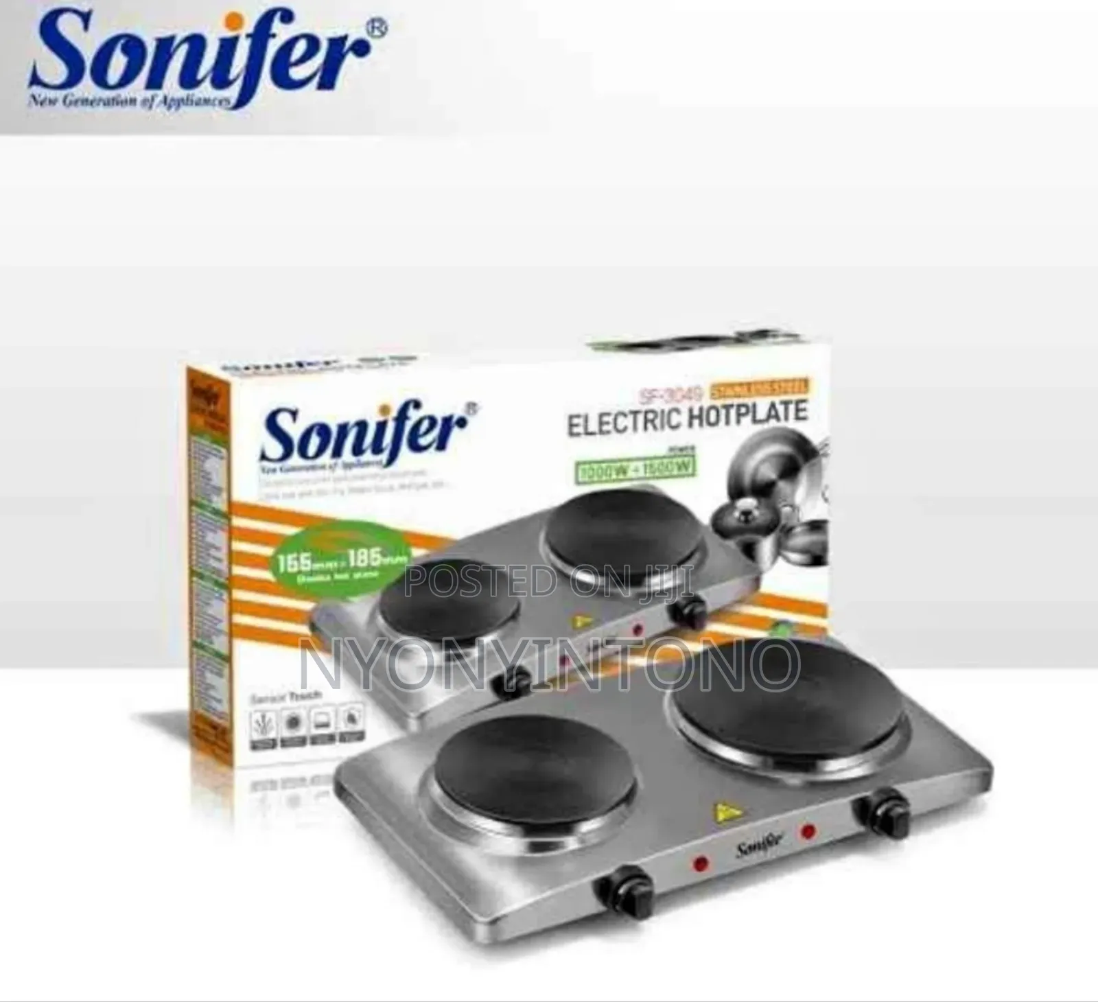 Sonifer Electric Double Solid Hot Plate