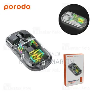Porodo Transparent Dual-Mode Wireless Mouse Pd-TMDM