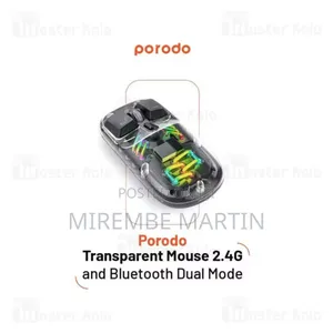 Porodo Transparent Dual-Mode Wireless Mouse Pd-TMDM