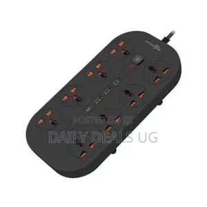 Porodo 8 Ac Power Strip - Black