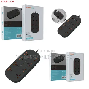 Porodo Blue 8 Ac Power Strip Pb-Fwch035-