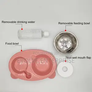 Pet Cat Bowl Automatic Feeder Water Dispenser