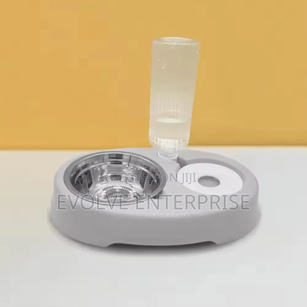 Pet Cat Bowl Automatic Feeder Water Dispenser