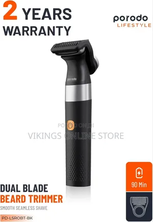 Porodo Lifestyle Rechargeable Dual- Blade Trimmer 600mah