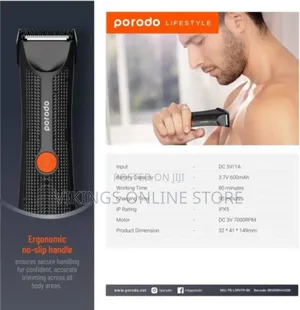 Porodo Lifestyle Sensitive Parts Hair Trimmer Er- Black