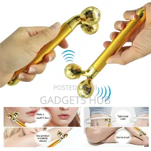 2in1 Energy Beauty Bar Golden Pulse Facial Massager 3d