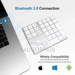 34keys Bluetooth Wireless Laptop Numeric Keypad Red