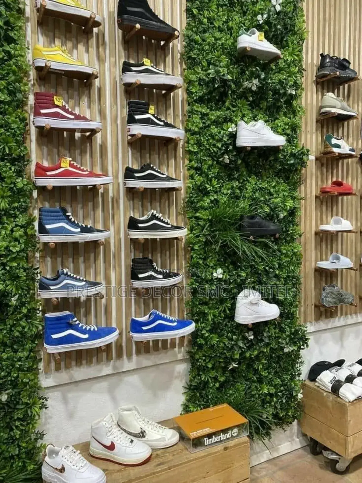 Green Grass Boutique Shelves