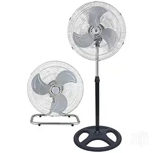 Tilting Oscillating Fan "18" Inch Silver Black