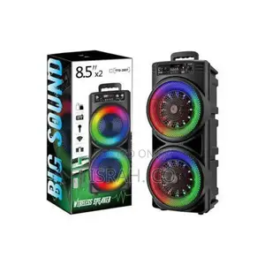 Subwoofer Dual for 8.5 Inches and 20w RGB Lights Tf Card