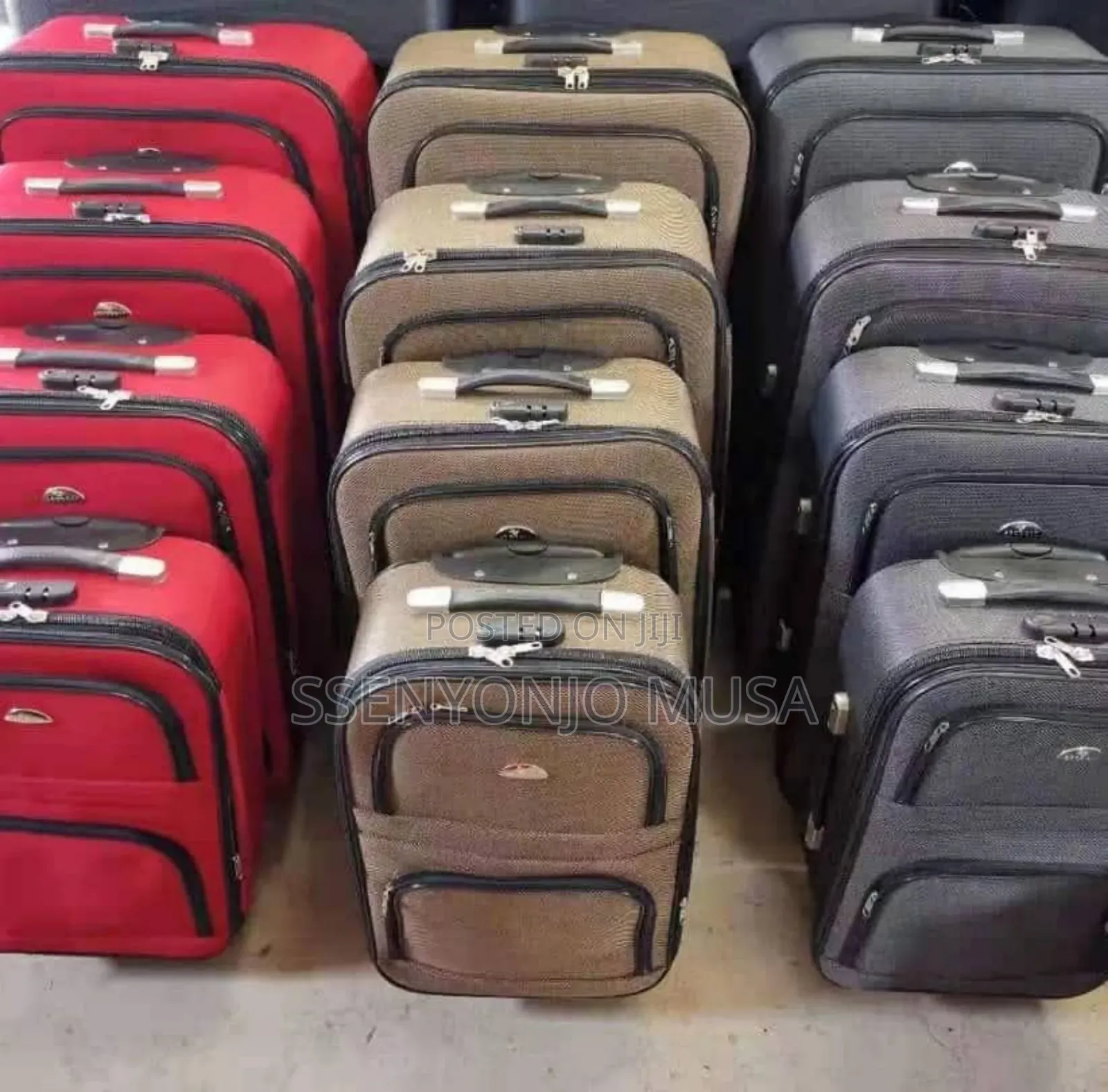 3-Piece Durable 2-Wheel Suitcase Set - Multiple Colors