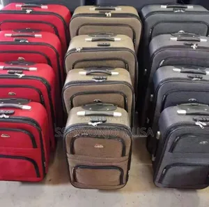 3-Piece Durable 2-Wheel Suitcase Set - Multiple Colors