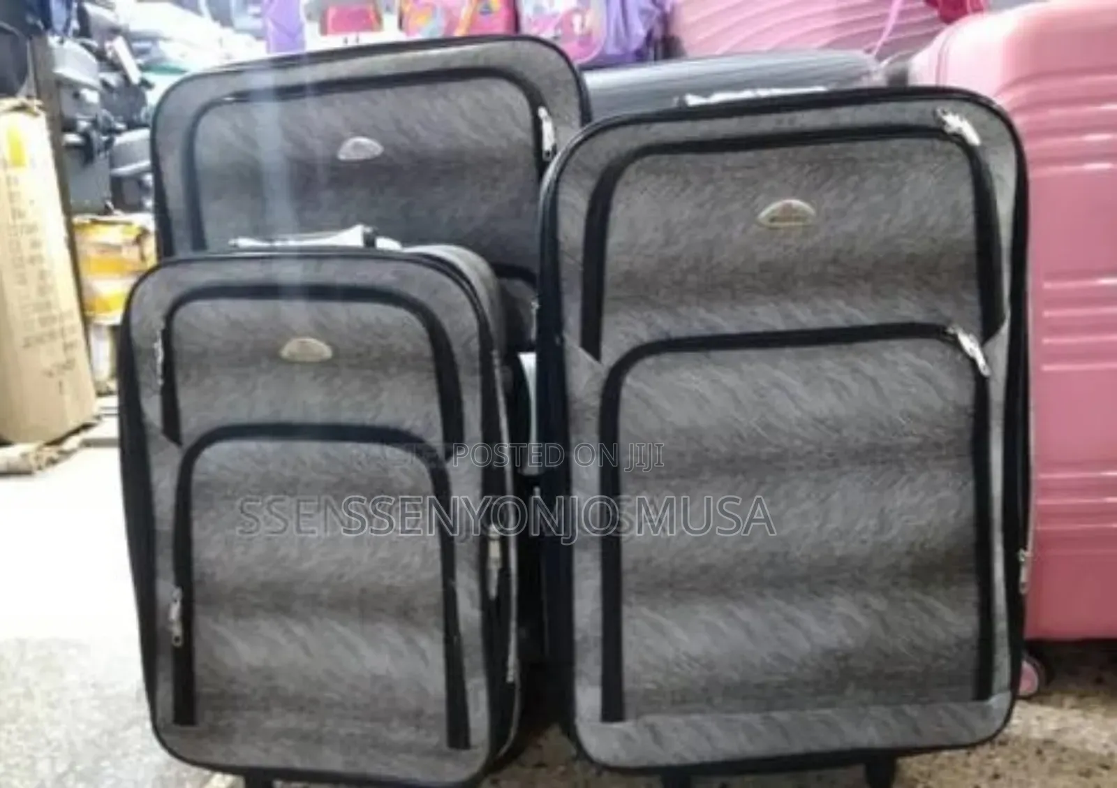 3-Piece Durable 2-Wheel Suitcase Set - Multiple Colors