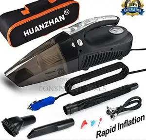 2in1 Car Vacuum Cleaner With Tire Inflator
