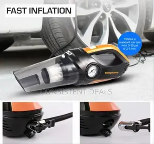 2in1 Car Vacuum Cleaner and Inflating Pump
