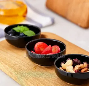 Ceramic Black Deep Soul Bowls 6 Set