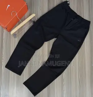 Denim Black Sweater Pants