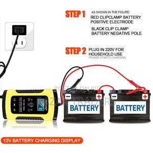 12v 5/6a Intelligent Car Motorcycle Battery Charger Digital