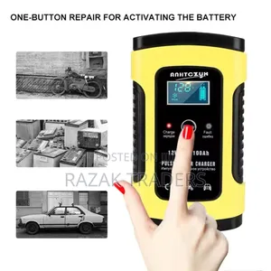 12v 5/6a Intelligent Car Motorcycle Battery Charger Digital