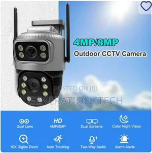 4g Dual Lens Smart Camera-8mp Waterproof, Night Vision V380