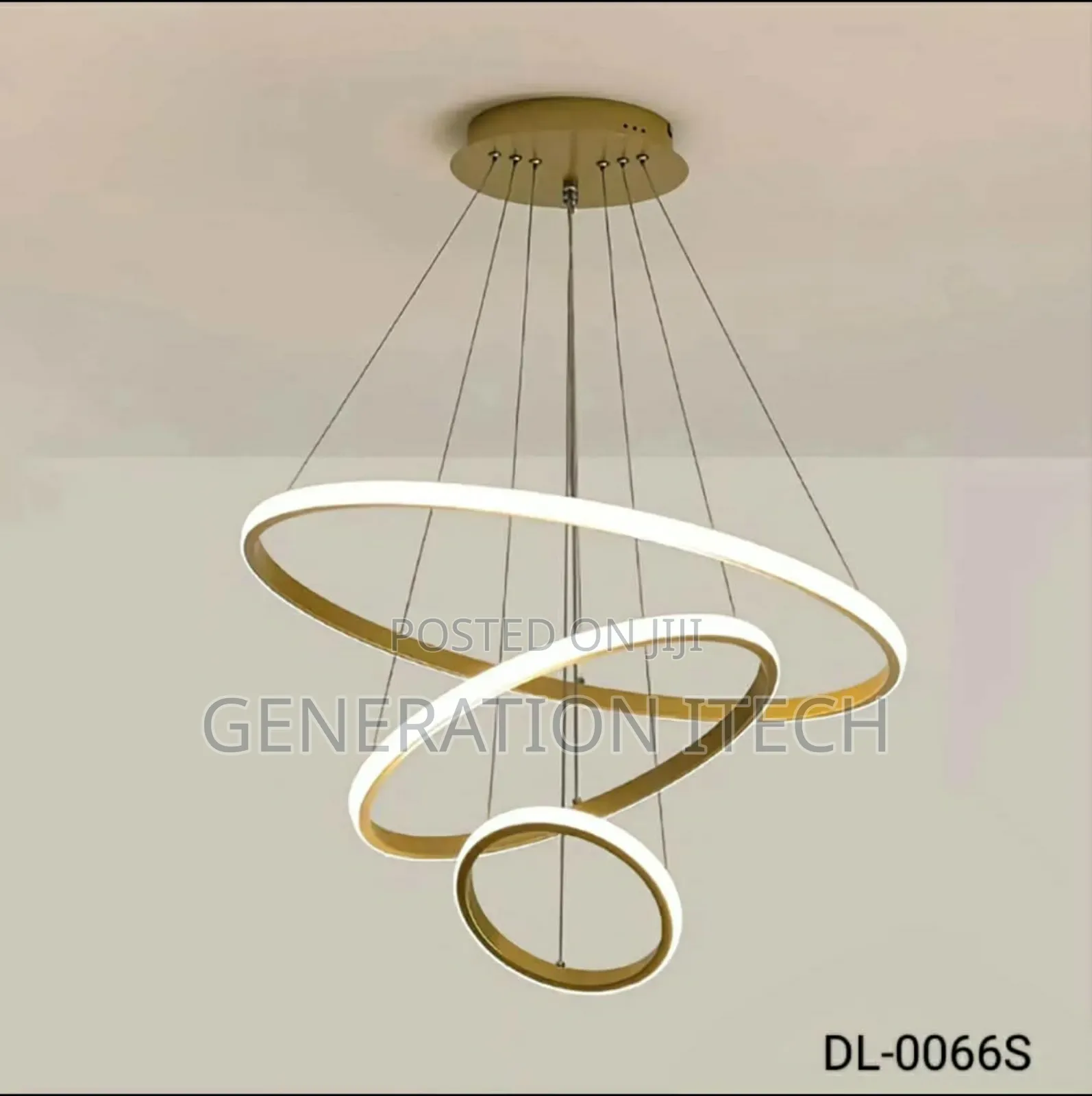 Led Modern Chandelier Ring Light- Duplex Stair Case Light