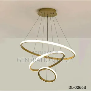 Led Modern Chandelier Ring Light- Duplex Stair Case Light