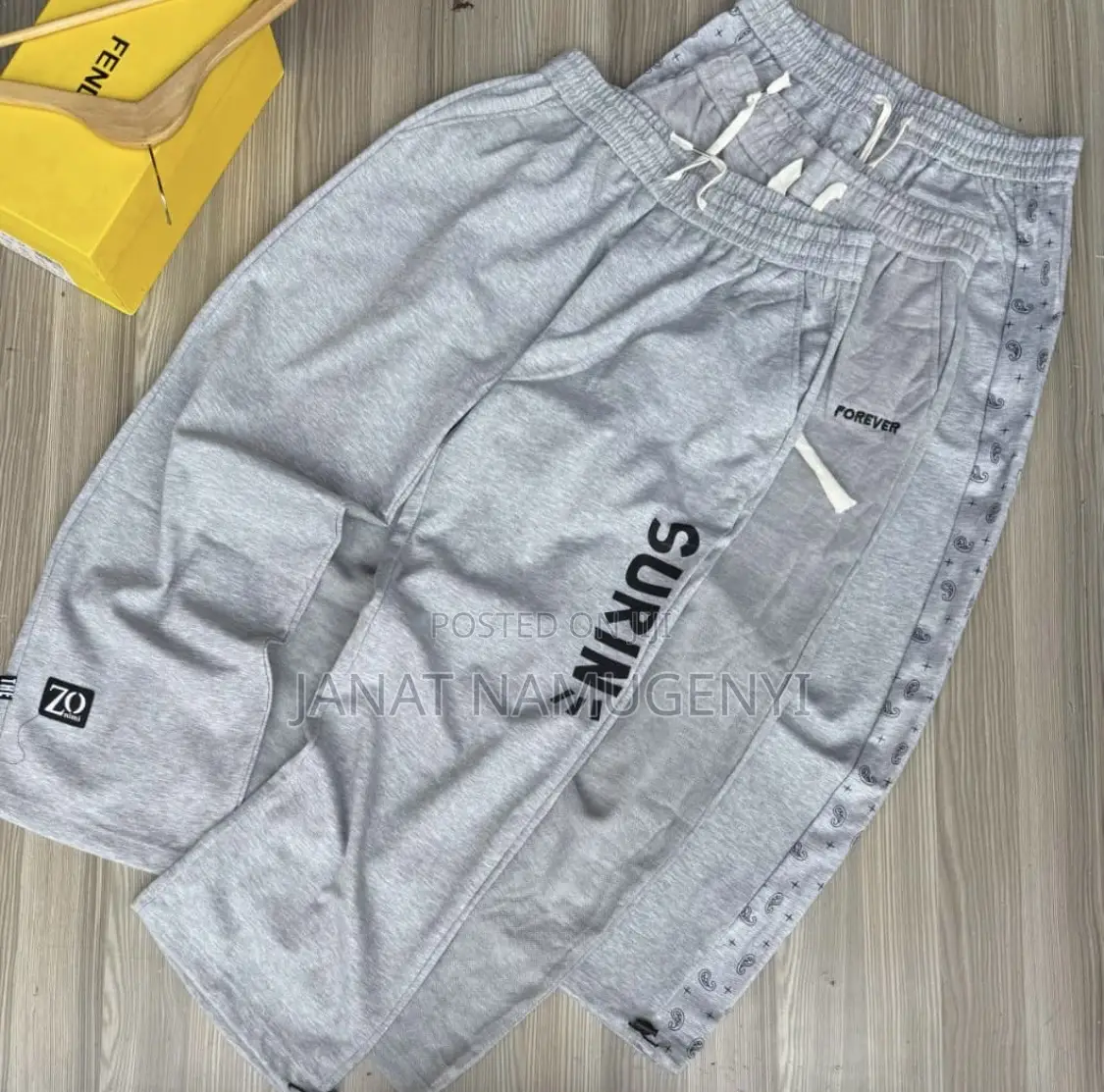 Grey Sweater Pants Available in Different Brands