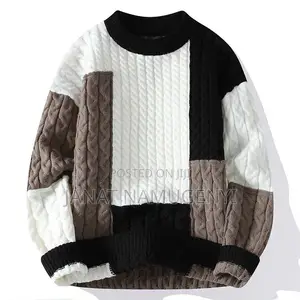 Multi Color Brown, White ,Black Sweater