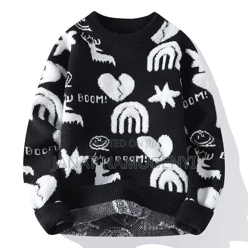 Black and White Boom Sweater