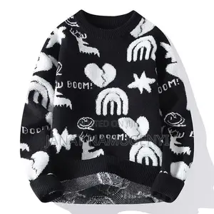 Black and White Boom Sweater