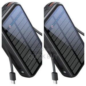 New Black High Capacity Solar Power Bank