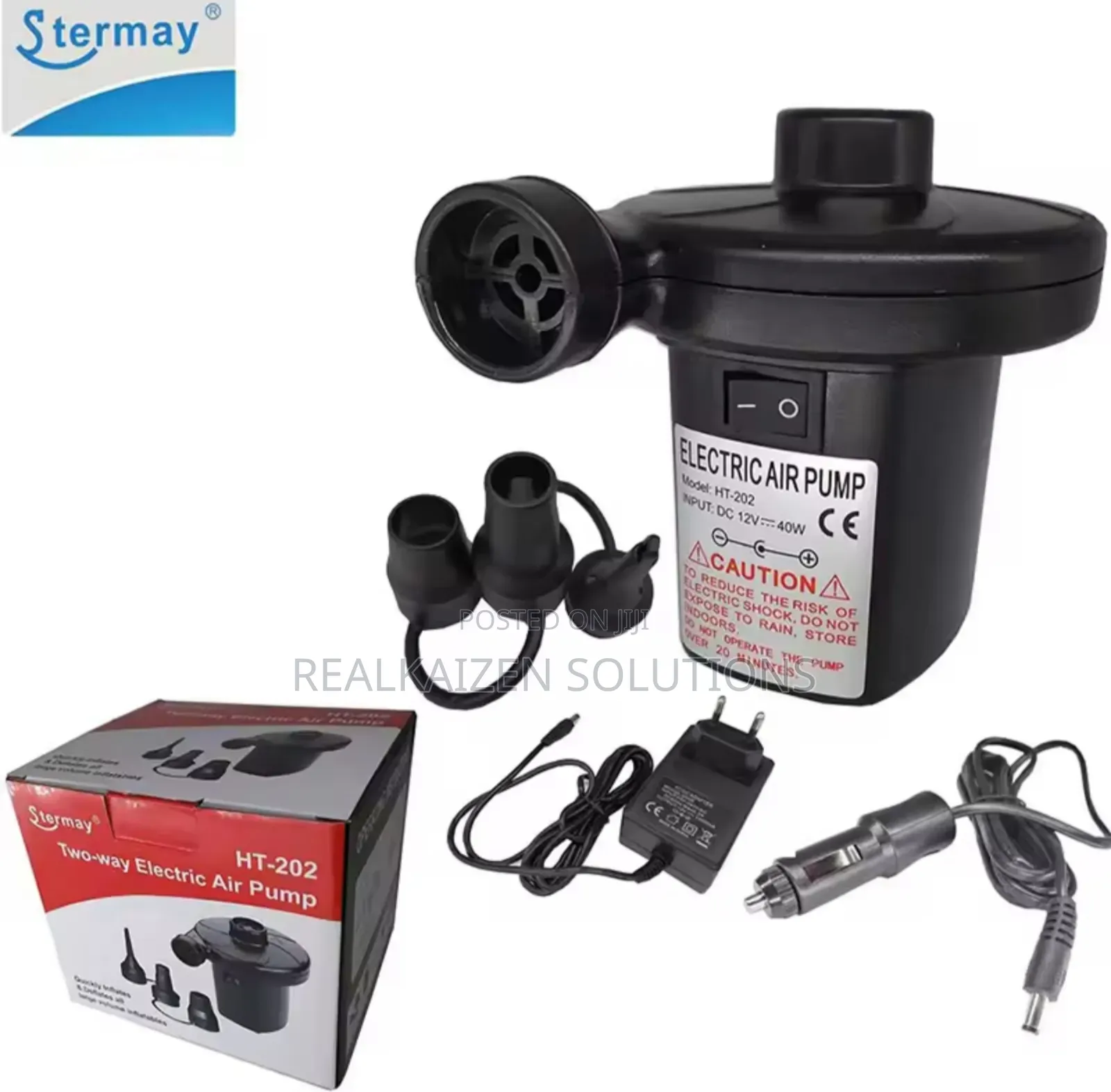 Stermay Two-Way Portable Ac Powered Electric Air Pump
