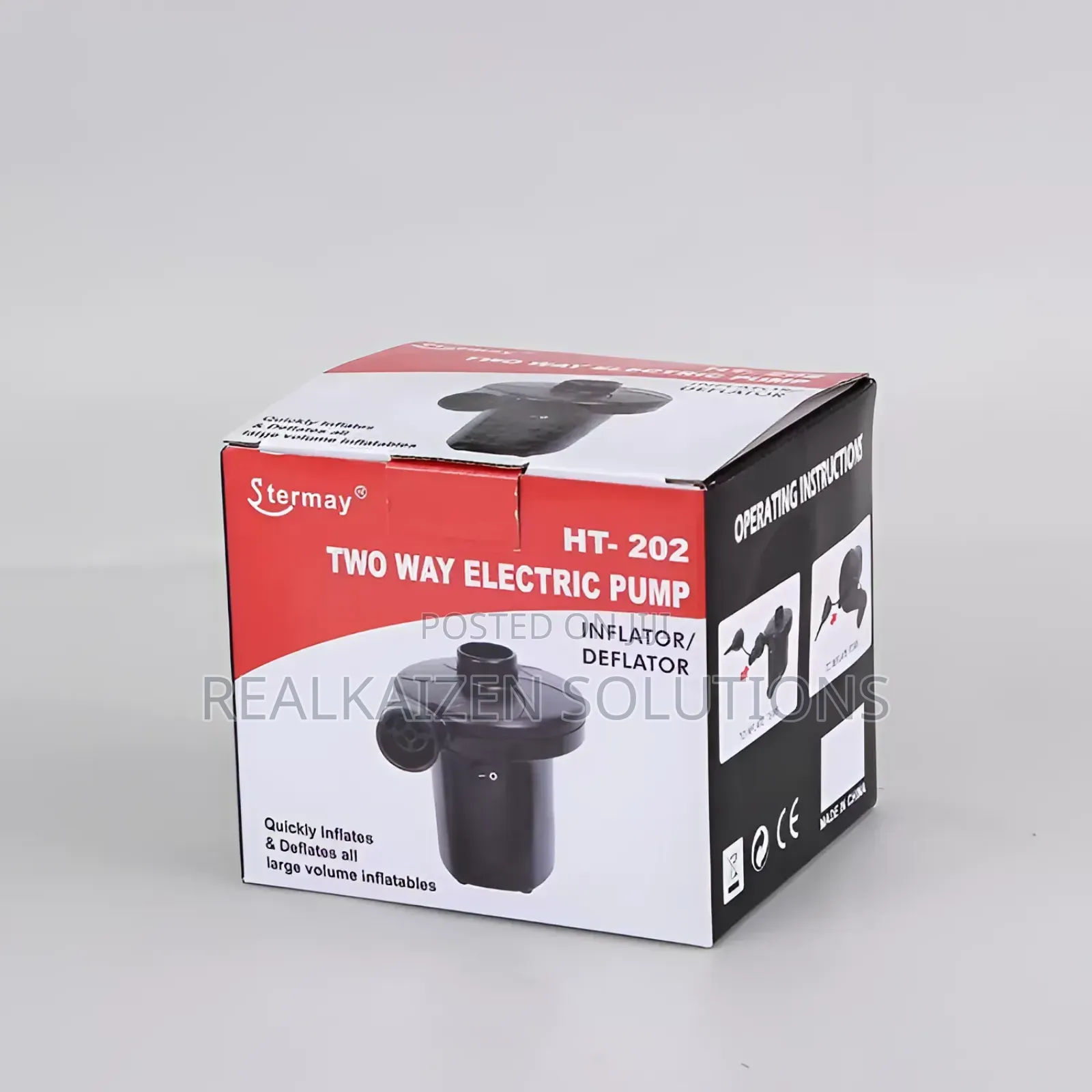 Stermay Two-Way Portable Ac Powered Electric Air Pump