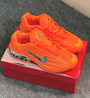 Original Orange/Silver Nike Air Max Plus Luxury Sneakers