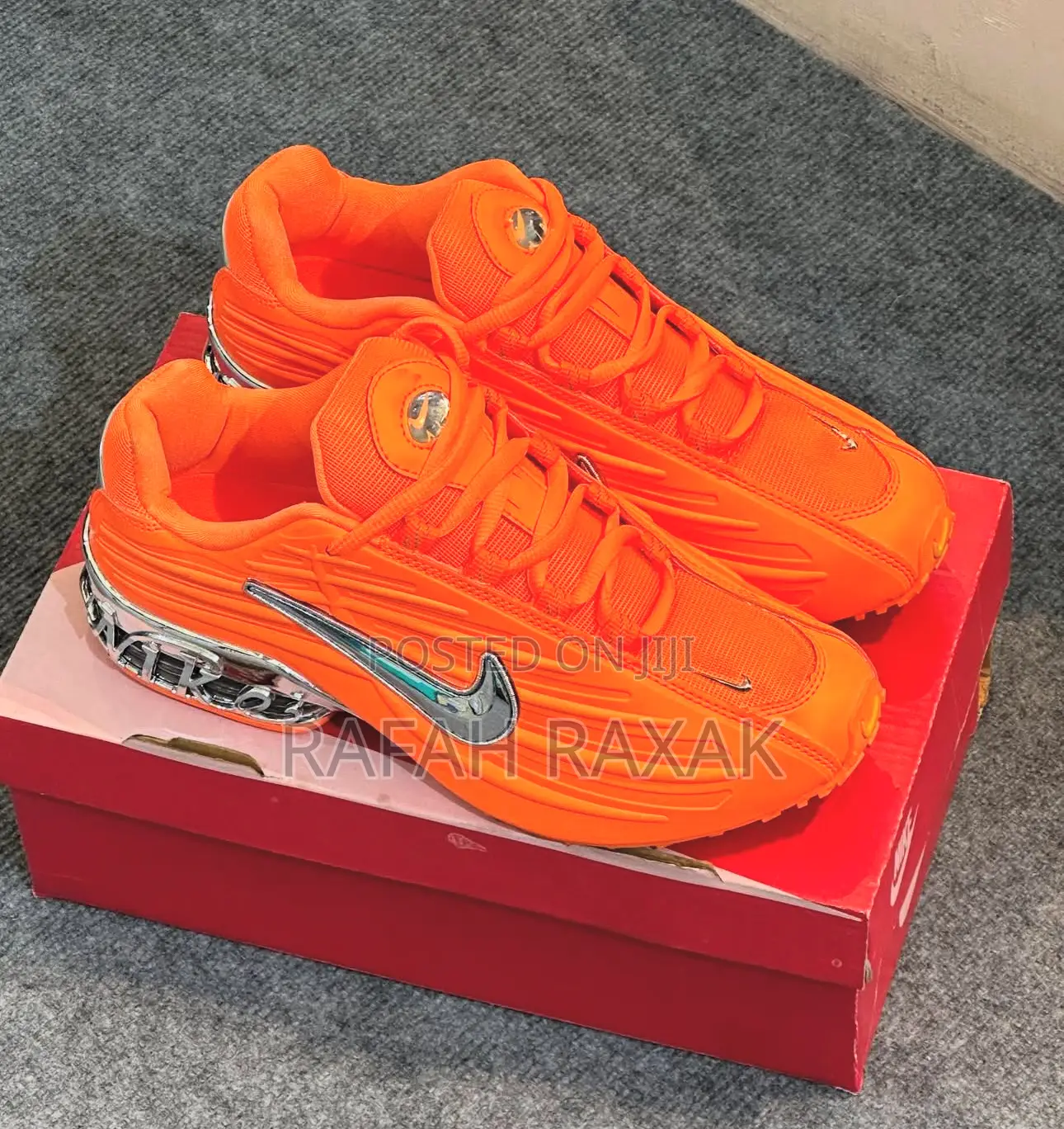 Original Orange/Silver Nike Air Max Plus Luxury Sneakers