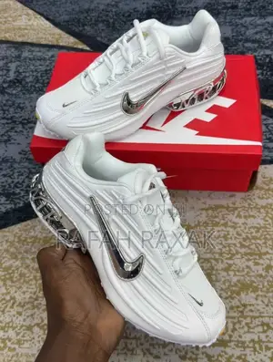 Original White/Silver Nike Air Max Plus Luxury Sneakers