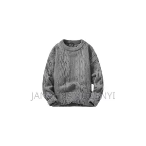 Plain Grey Round Neck Sweater