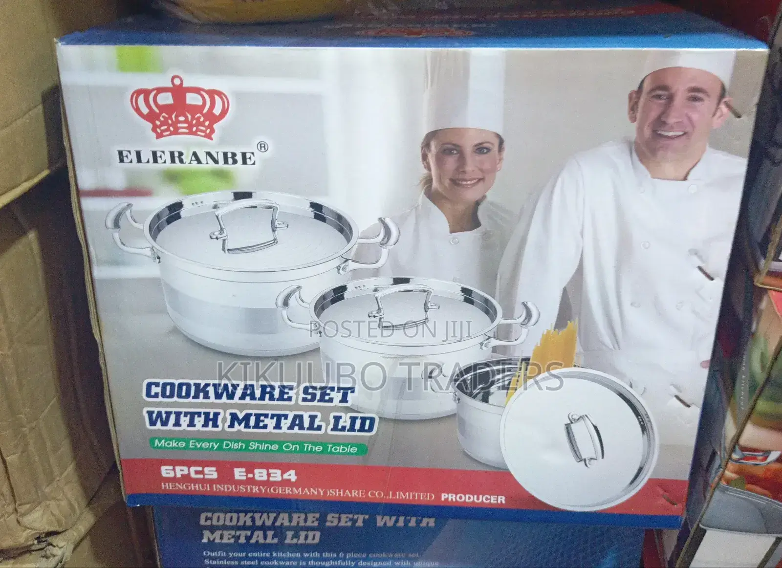 Cookware Set With Metal Lid