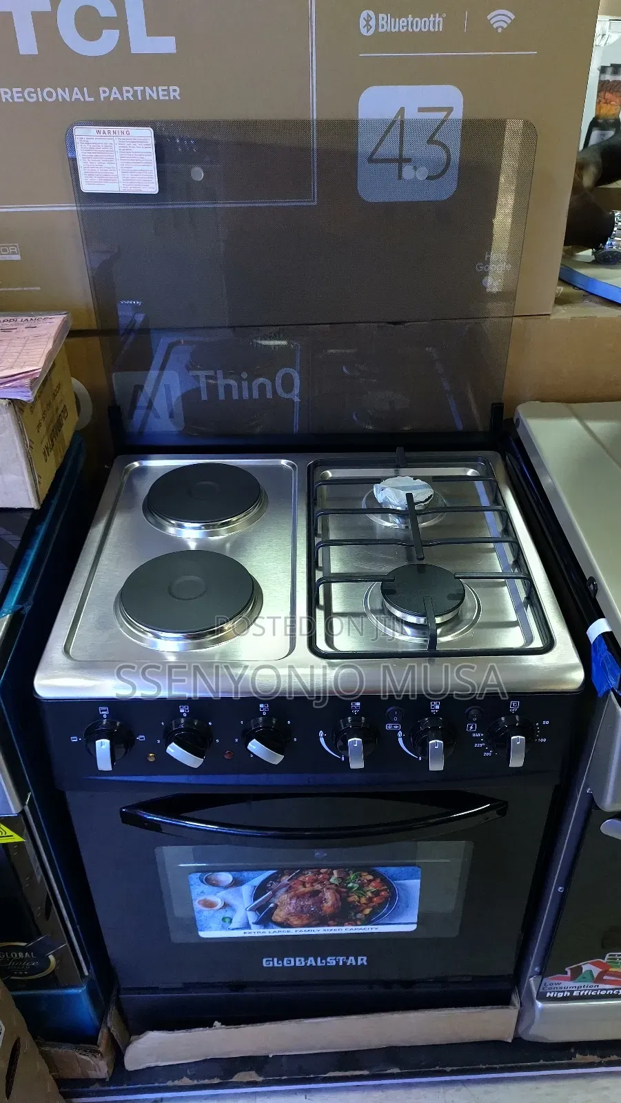 Globalstar 60x60cm 2+2 Free Standing Gas Cooking Range Oven