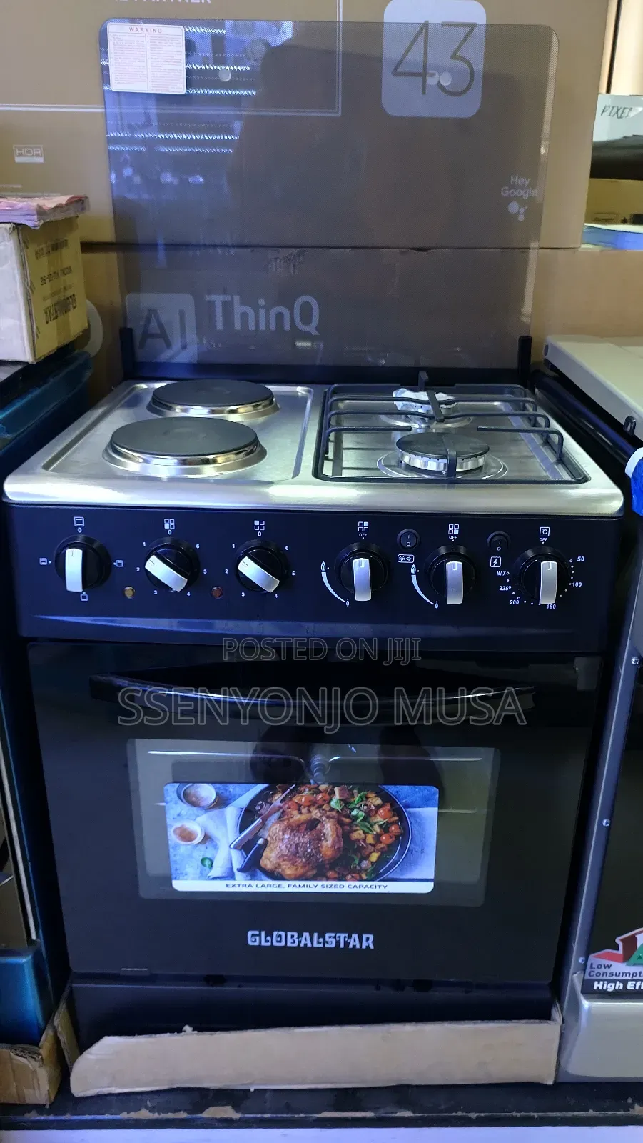 Globalstar 60x60cm 2+2 Free Standing Gas Cooking Range Oven