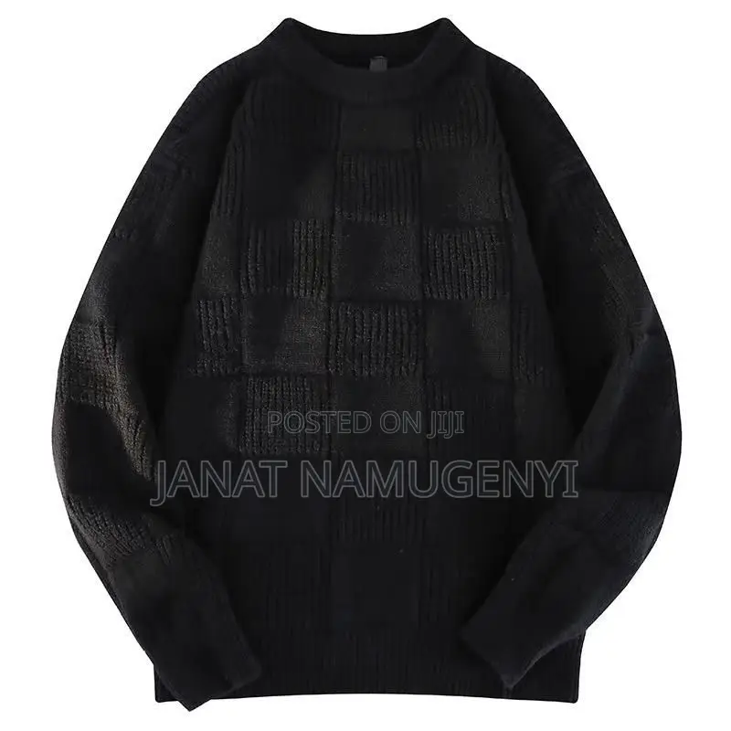 Plain Colored Black Sweater