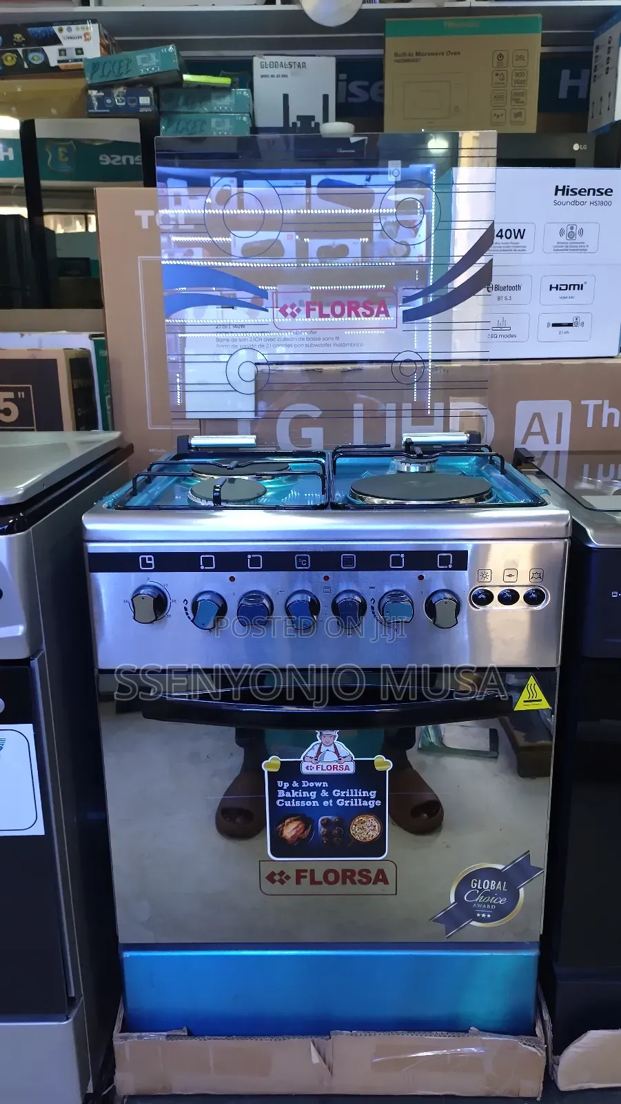 Florsa 2+2 60x60cm Freestanding Cooker - Gas Electric Oven