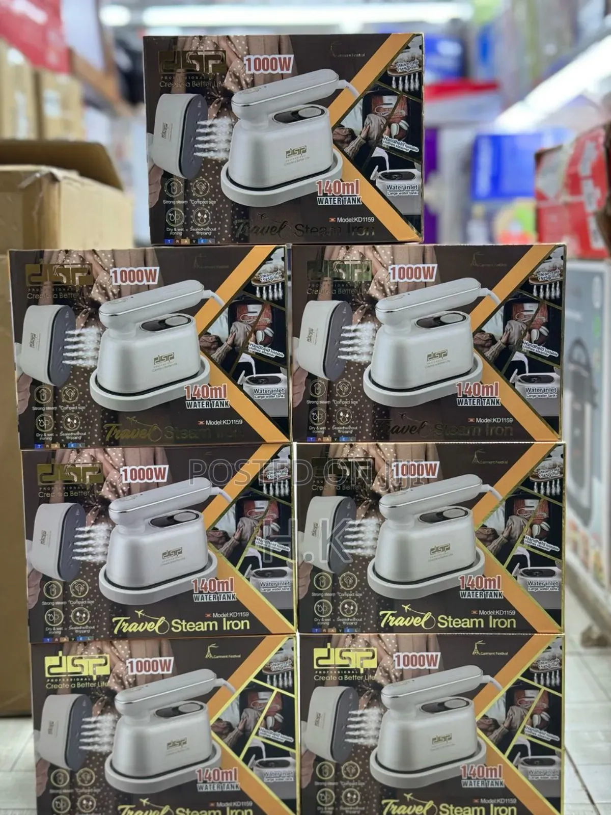 DSP Travel Steam Iron (Model Kd1159).