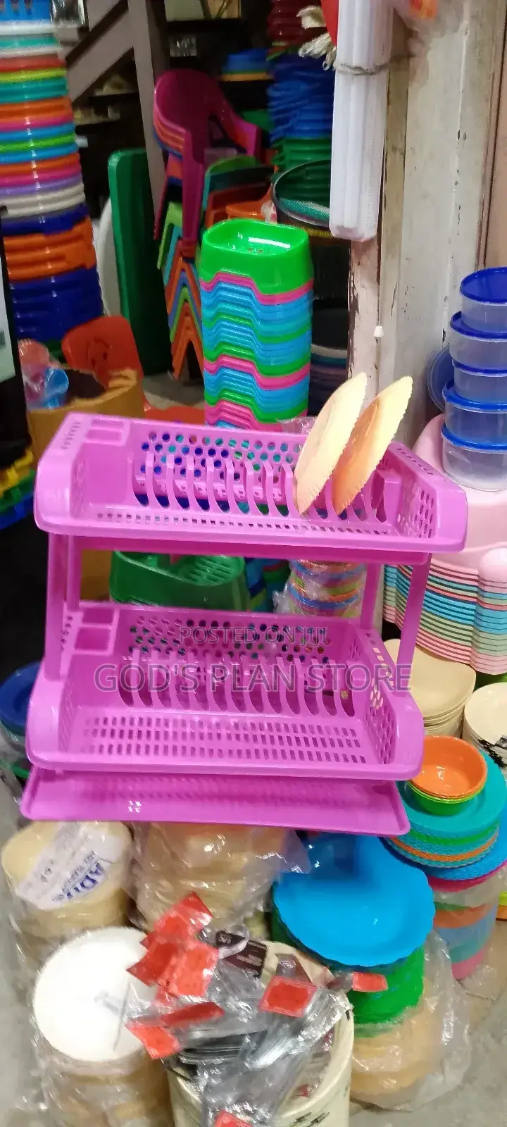 Kitchen Dish Rack Purple