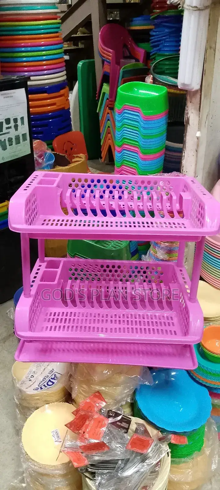 Kitchen Dish Rack Purple