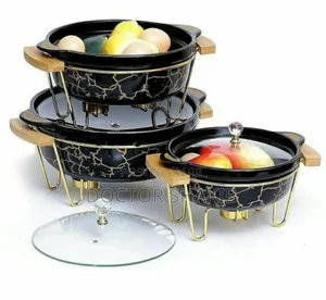 Multi Coloured Ceramic Food Warmer Chaffing Dishes