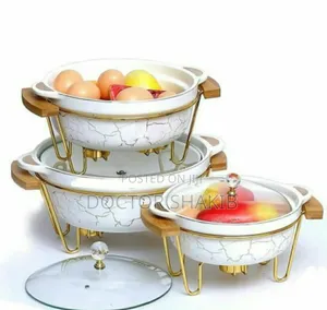 Multi Coloured Ceramic Food Warmer Chaffing Dishes