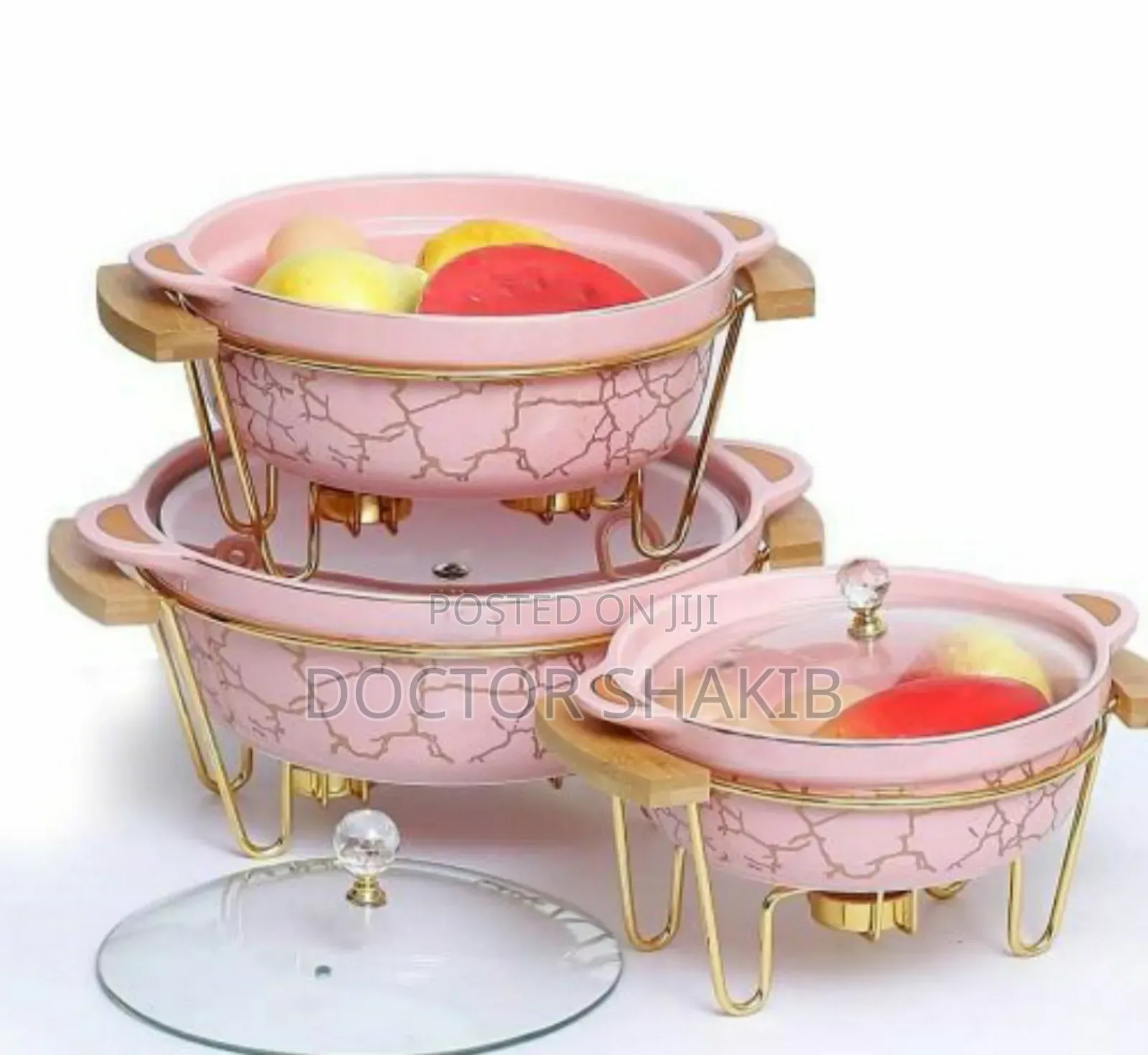 Multi Coloured Ceramic Food Warmer Chaffing Dishes