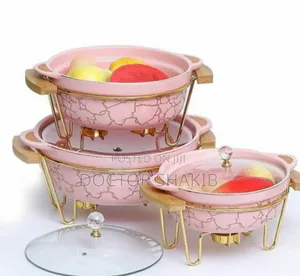 Multi Coloured Ceramic Food Warmer Chaffing Dishes