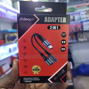 2 in 1 Type-C to Jack + Type-C Splitter Adapter